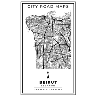 Road Map Beirut Sticker