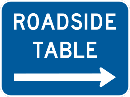 Roadside Table To Right Sticker