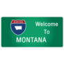 Roadway Sign Welcome To Montana Sticker