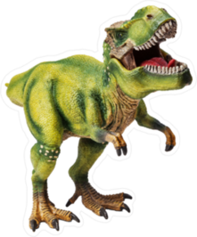 Roaring Green T-Rex Sticker
