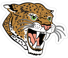 Roaring Leopard Mascot Sticker