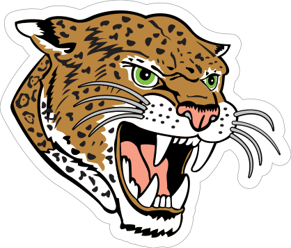 Roaring Leopard Mascot Sticker