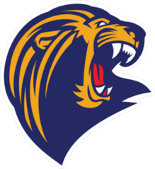 Roaring Lion Head Mascot Sticker