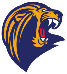 Roaring Lion Head Mascot Sticker
