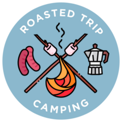 Roasted Camping Trip Poster Sticker