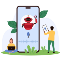 Robot Assistant Sticker