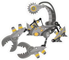 Robot Battle Scorpion Sticker