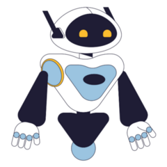 Robot Floating Cute Sticker