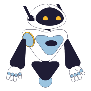 Robot Floating Cute Sticker