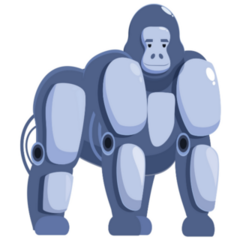 Robot Gorilla Sticker