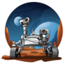 Robot Rover Explorer Sticker