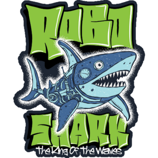 Robot Shark Sticker