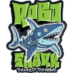 Robot Shark Sticker