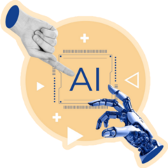 Robot Team Human Sticker