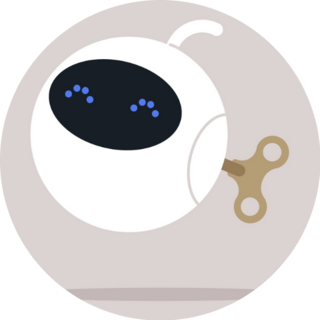 Robot Wound Up Sticker