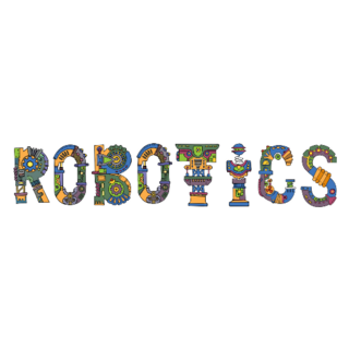 Robotics Word Robot Sticker