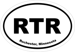 Rochester, Minnesota Oval Stickers