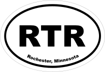 Rochester, Minnesota Oval Stickers