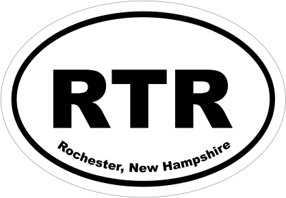Rochester, New Hampshire Oval Stickers