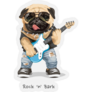 Rock And Bark Pug Star Sticker
