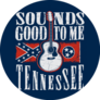 Rock And Roll Guitar With The Tennessee Flag Sticker