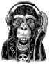 Rock and Roll Monkey Sticker