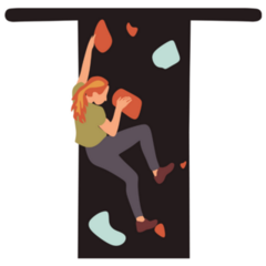 Rock Climber Silhouette Sticker