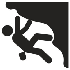 Rock Climbing Icon Sticker