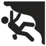 Rock Climbing Icon Sticker