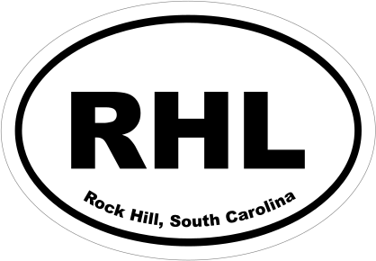 Rock Hill, South Carolina Oval Stickers