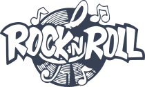Rock -N- Roll With Record Sticker