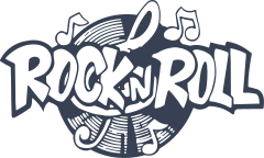 Rock -N- Roll With Record Sticker