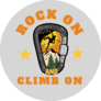 Rock On Climb On Sticker