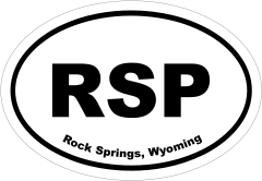 Rock Springs, Wyoming Oval Stickers