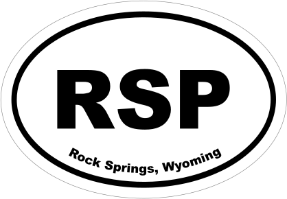 Rock Springs, Wyoming Oval Stickers