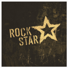 Rock Star Grunge Sticker