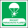 Rocket Parachute Flares Sign Sticker