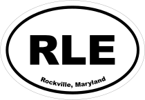 Rockville, Maryland Oval Stickers
