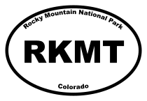 Rocky Mountain National Park Oval Sticker
