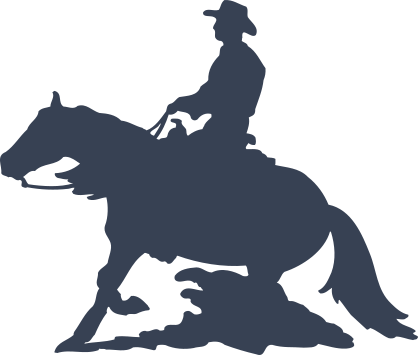 Rodeo Cowboy And Reining Horse Sticker