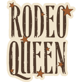 Rodeo Queen Lettering Sticker