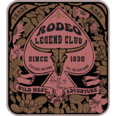 Rodeo Western Retro Sticker
