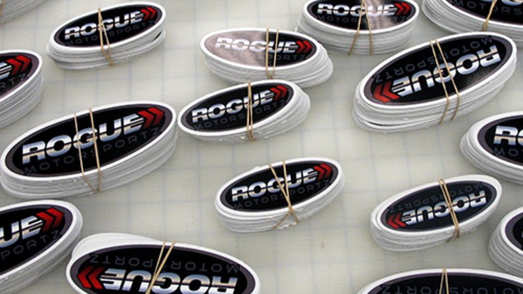 Rogue Custom Oval Stickers