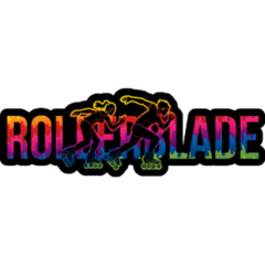 Rollerblade Black Text Sticker