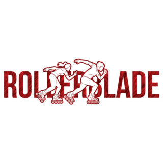 Rollerblade Red Lettering Sticker