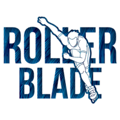 Rollerblade Text Sticker