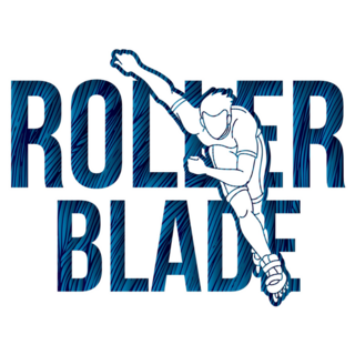 Rollerblade Text Sticker