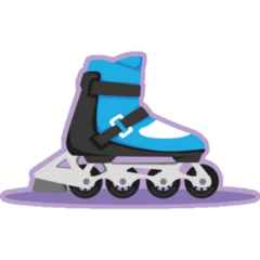 Rollerblades Purple Sticker