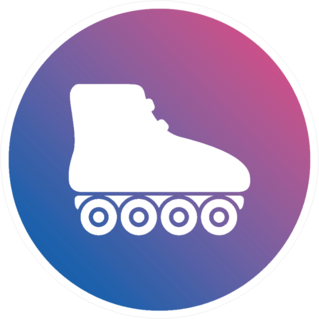 Rollerblades Symbol Sticker