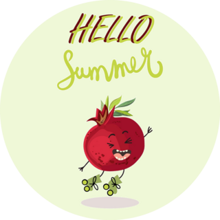 Rollerblading Hello Sticker